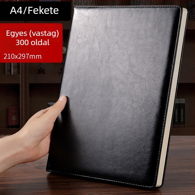 A4-es notesz, rendkívül vastag, magas minőségű üzleti notesz munka és megbeszélésekhez, 2026 magas esztétikai érték