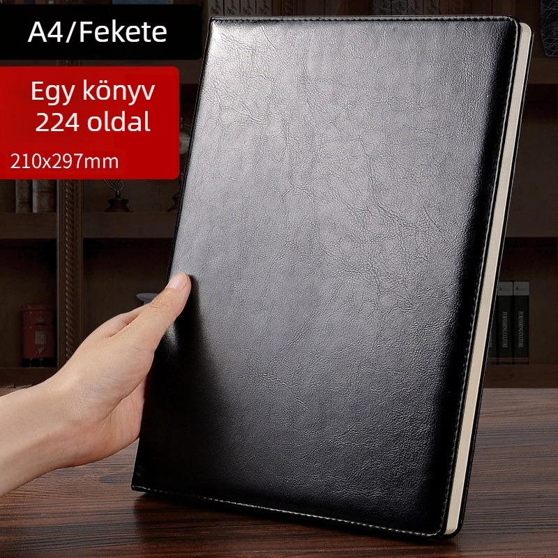 A4-es notesz, rendkívül vastag, magas minőségű üzleti notesz munka és megbeszélésekhez, 2026 magas esztétikai érték