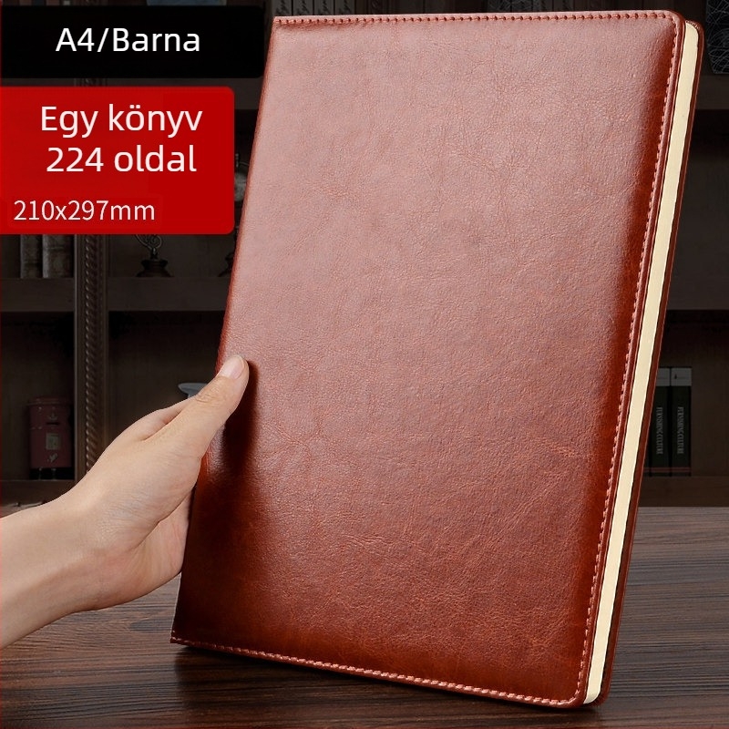 A4-es notesz, rendkívül vastag, magas minőségű üzleti notesz munka és megbeszélésekhez, 2026 magas esztétikai érték