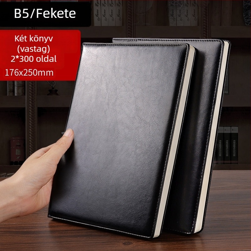 A4-es notesz, rendkívül vastag, magas minőségű üzleti notesz munka és megbeszélésekhez, 2026 magas esztétikai érték