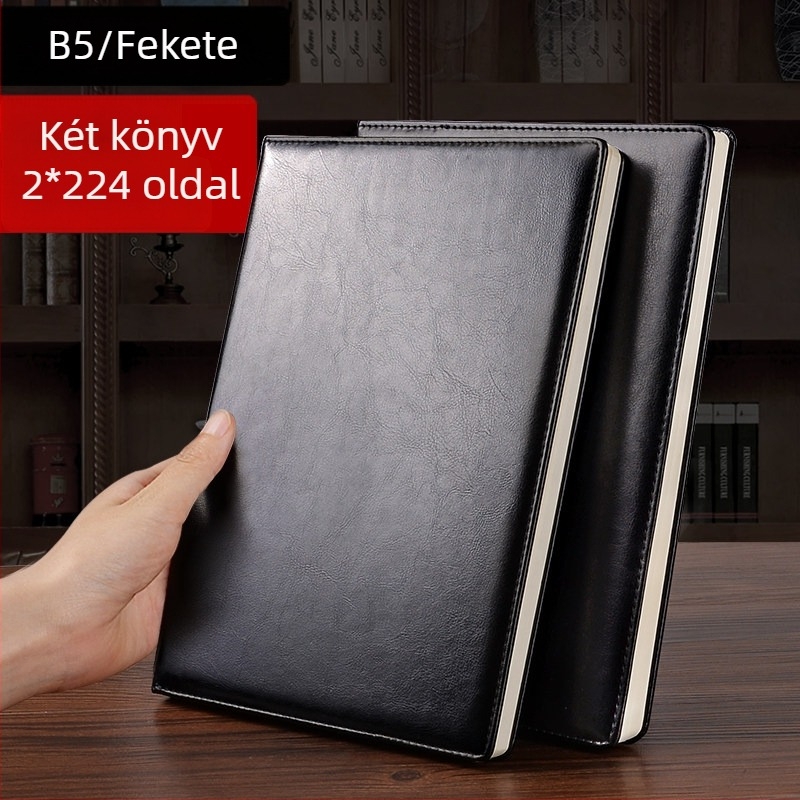 A4-es notesz, rendkívül vastag, magas minőségű üzleti notesz munka és megbeszélésekhez, 2026 magas esztétikai érték