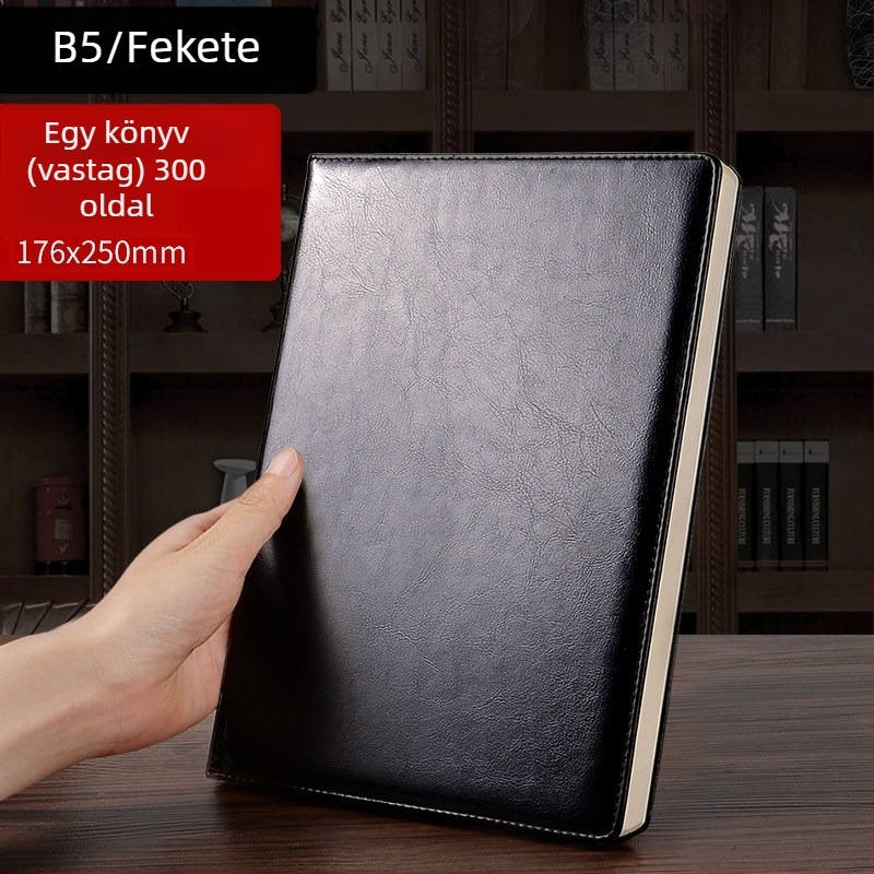 A4-es notesz, rendkívül vastag, magas minőségű üzleti notesz munka és megbeszélésekhez, 2026 magas esztétikai érték