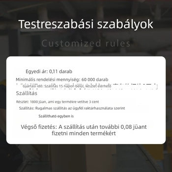 Egyszer használatos papír hamutál – Wojia prémium modell; anyag: papír; alkalmas otthonra, irodába, szállodákba és kávézókba; testreszabás elérhető