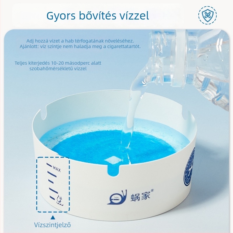 Egyszer használatos papír hamutál – Wojia prémium modell; anyag: papír; alkalmas otthonra, irodába, szállodákba és kávézókba; testreszabás elérhető