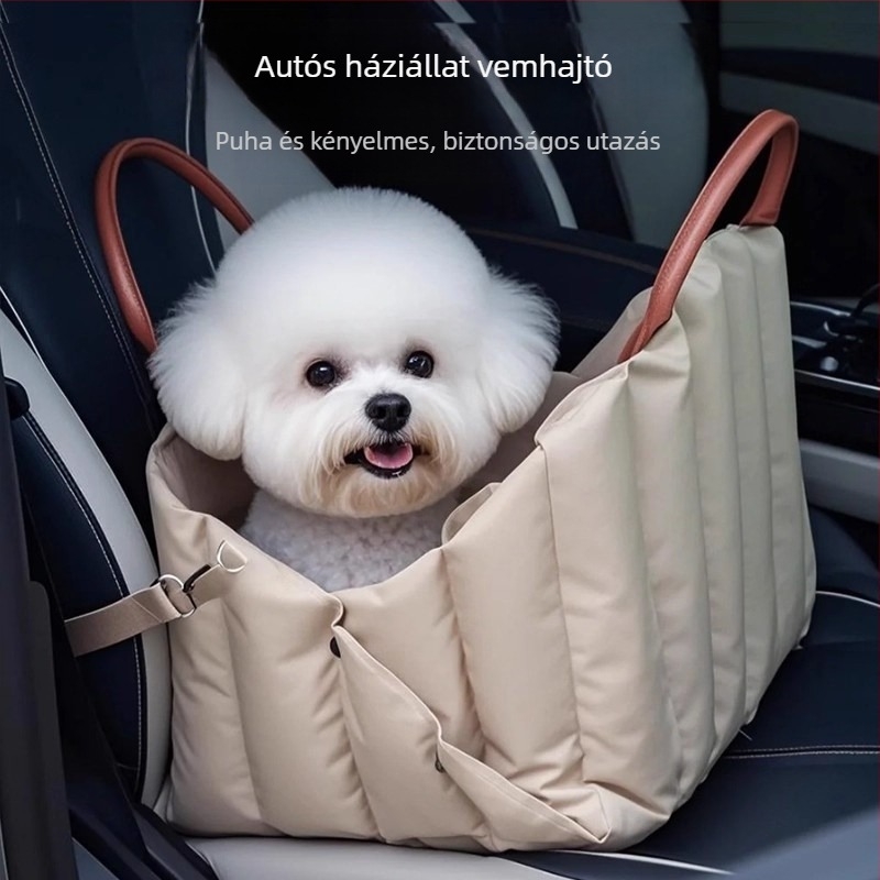 Autóba járó kisállat szállító táska kutyáknak és macskáknak, hordozható kézi biztonsági ülés, kisállat ágy és utazó párna, nagy kapacitású táska (Márka: Aoting; Anyag: Szövet; Kategória: Kisállat táska)