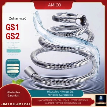 GS2/GS1 zuhanycső, réz, 0,6 MPa, 0–90°C, menet