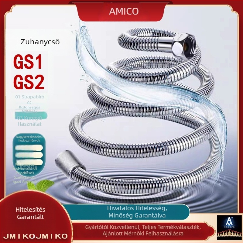 GS2/GS1 zuhanycső, réz, 0,6 MPa, 0–90°C, menet