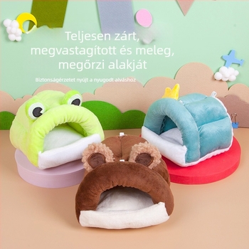 Téli pamuttal töltött odú kisállatok számára.