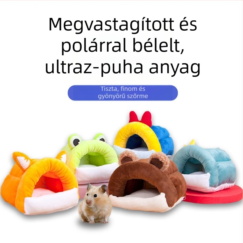 Téli pamuttal töltött odú kisállatok számára.