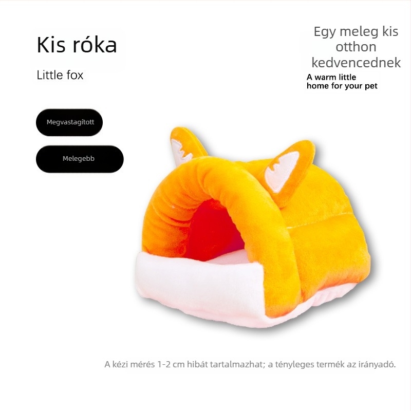 Téli pamuttal töltött odú kisállatok számára.