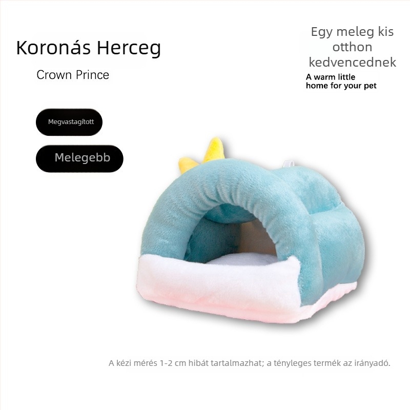 Téli pamuttal töltött odú kisállatok számára.