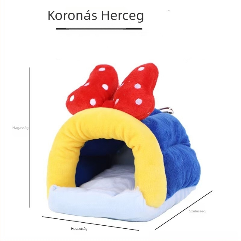 Téli pamuttal töltött odú kisállatok számára.