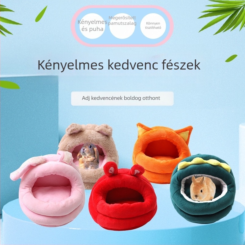 Plüss négy évszakos odú kisállatoknak