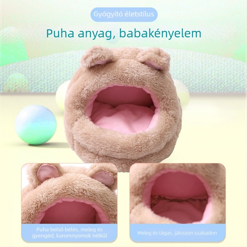 Plüss négy évszakos odú kisállatoknak