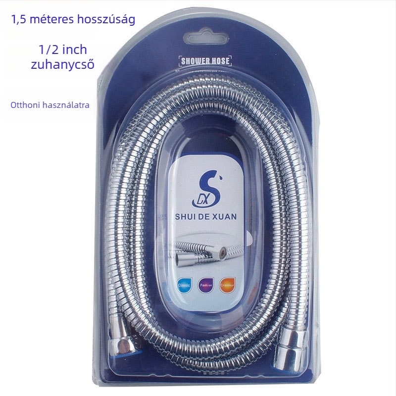 Zuhanycső, hp-4 modell, rozsdamentes acél, névleges nyomás 0-100, működési hőmérséklet 1-100°C, telepítés: csavaranya meghúzása.