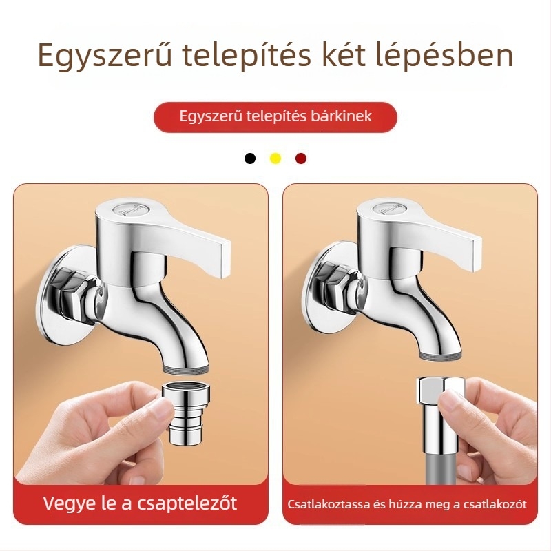 Caixuan csaptelep hosszabbító, rozsdamentes acél és szilikon, modern egyszerű stílus, konyha- és fürdőszoba használatra