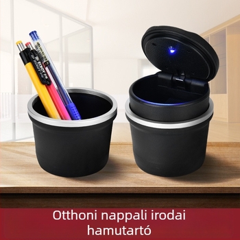 Autóhamutál fedéllel és LED éjszakai fénnyel, függő kivitel, kreatív, személyre szabott dizájn