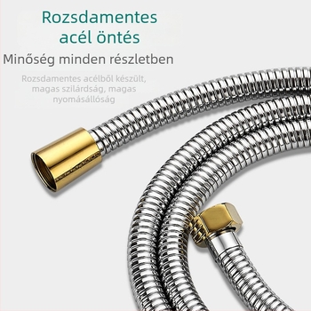 Nyomásos zuhanyfej készlet tömlővel, részben réz anyag, CUPC tanúsítvány, Whale craftsman márka, Modell 1, Új kínai stílus