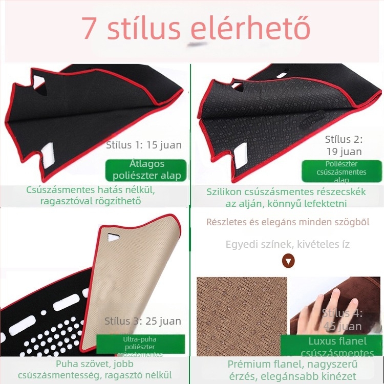 24 Great Wall kereskedelmi járműhöz készült műszerfal árnyékoló matrac — egész éves, anyag: poliészter csúszásmentes flanel velúr bőrhatás, testreszabás elérhető, eredet: Shandong, márka Windmill Rain Horse