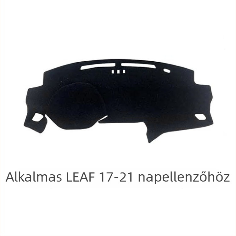 Nissan Leaf 2017–2021 műszerfalfedél – fényvédő matrac, egész éves védelem, poliészter flanel velúr, testre szabható