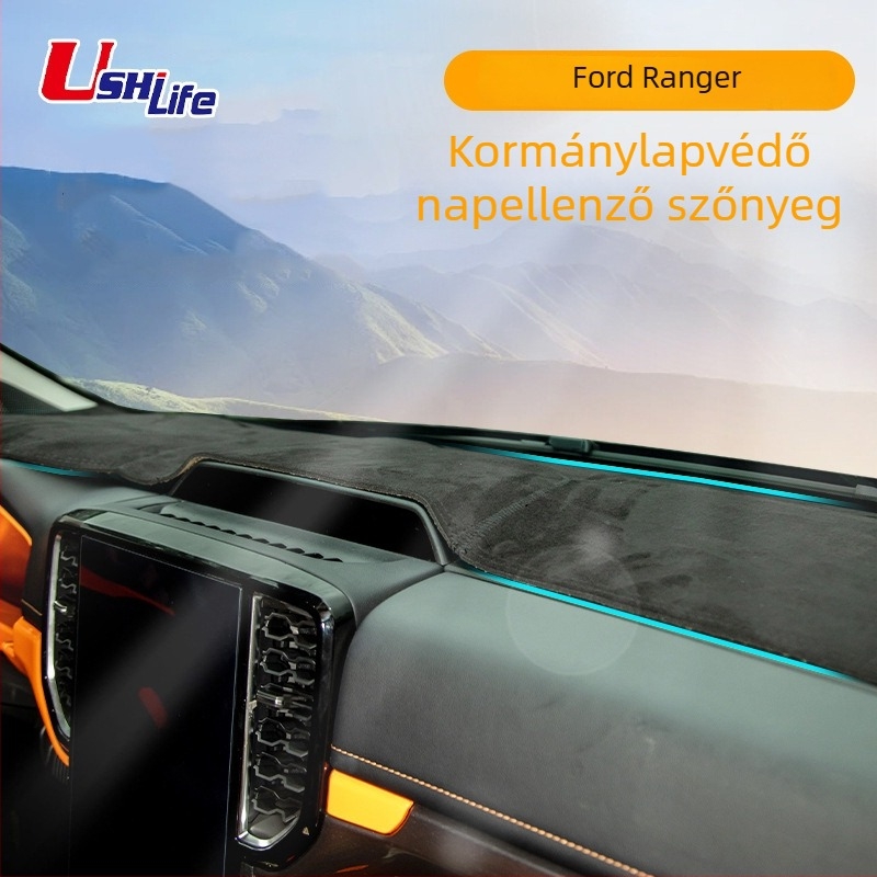 Ushilife Bőr középkonzol pad Ford Rangerhez – hőszigetelés és tükröződés elleni védelem minden évszakra