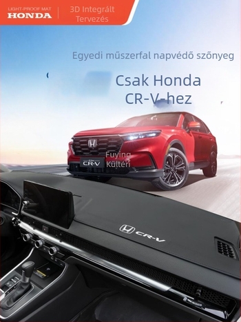 Műszerfal mat Honda CR-V-hez, mikroszálas bőr, márkajelzés mintával
