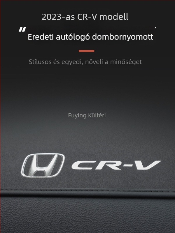 Műszerfal mat Honda CR-V-hez, mikroszálas bőr, márkajelzés mintával