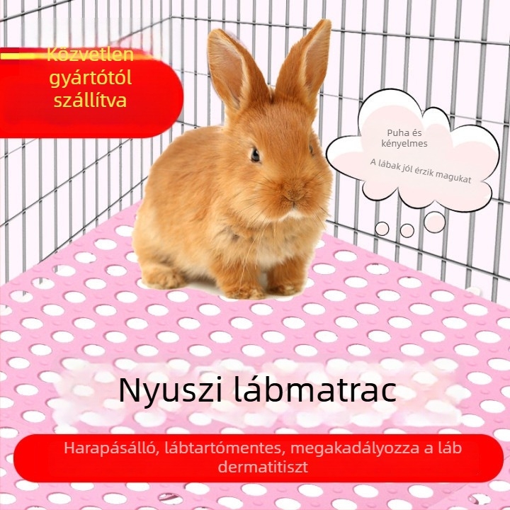 Nyúl ketrecsapka – műanyag, moduláris, összekapcsolható, alkalmas ketrecekhez és odúkhoz