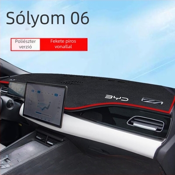 Napellenző szőnyeg a BYD Seal 06dmi középkonzol műszerfalához - poliészter szál, tükröződésmentes, hőszigetelő
