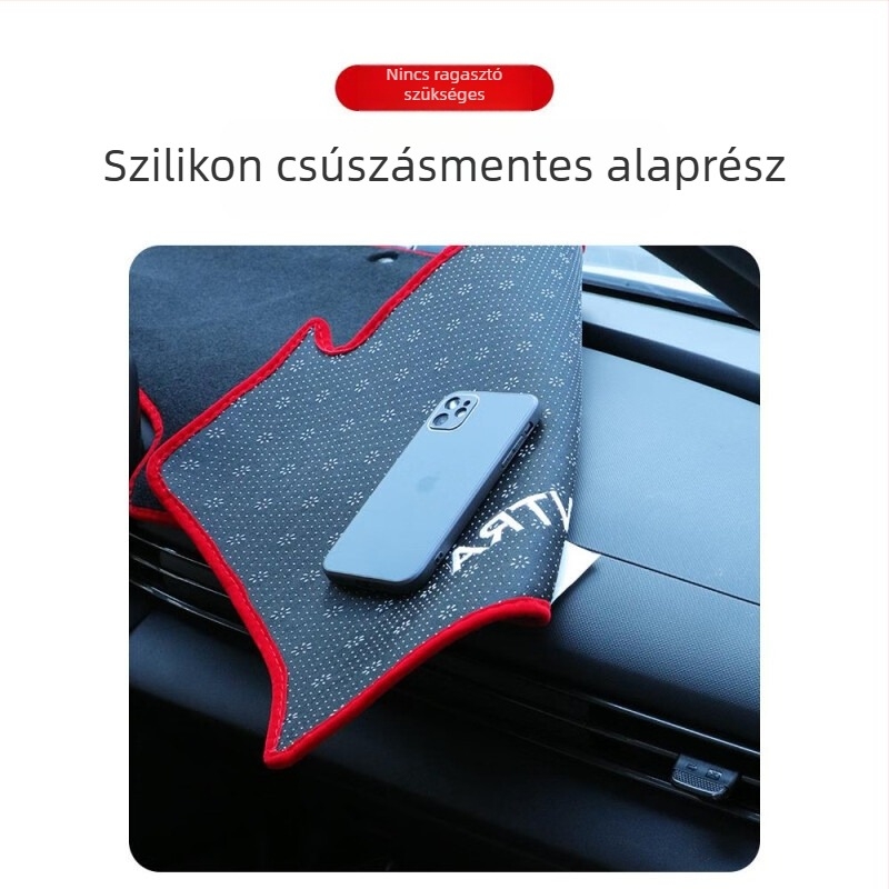 Napellenző szőnyeg a BYD Seal 06dmi középkonzol műszerfalához - poliészter szál, tükröződésmentes, hőszigetelő