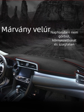 Suede műszerfal matrac, márkajelzéssel