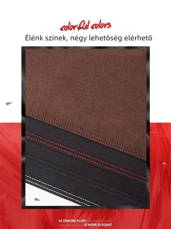 Suede műszerfal matrac, márkajelzéssel