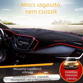A konkrét modellhez illeszkedő műszerfalnapellenző párna, anti-reflektív és csúszásmentes, flanel anyag, egész éves használatra, logó nyomtatás, testreszabott feldolgozás, Huangshang