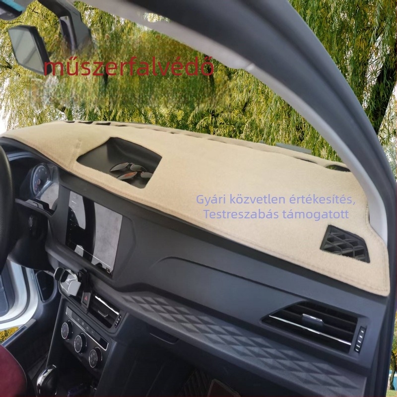 Középkonzol és műszerfal árnyékoló szőnyeg - minden évszakra, fényblokkoló, hőszigetelés, logónyomás lehetőség, egyszínű.