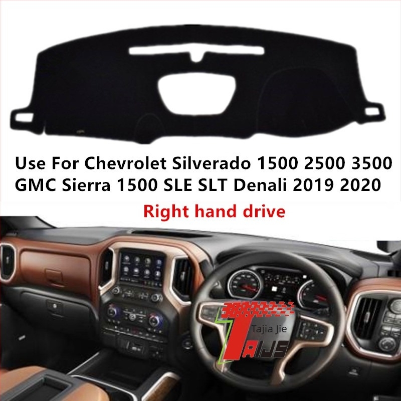 TAIJS műszerfalárnyékoló párna Chevrolet Silverado 2019–2020, poliészter, testreszabható
