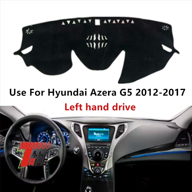 Hyundai Azera/G5 (2012–2017) autó műszerfal anti-glare matt – anyag: poliészter; márka: TAIJS; testreszabás elérhető.