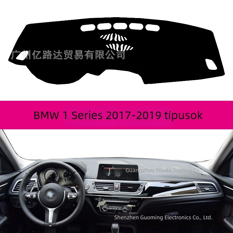 BMW 1 Series műszerfalvédő – napvédő és csúszásmentes védőmat a modellekhez 2017-2020 118i/120i; anyag: nem szőtt textil; testreszabható; márka: TAIJS; hivatalos magánmárka