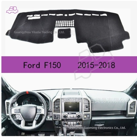 Műszerfal árnyékoló matrac Ford F-150 Raptor (2015–2018), bal- és jobb kormányos, minden évszakos használatra, poliészter, Tellika