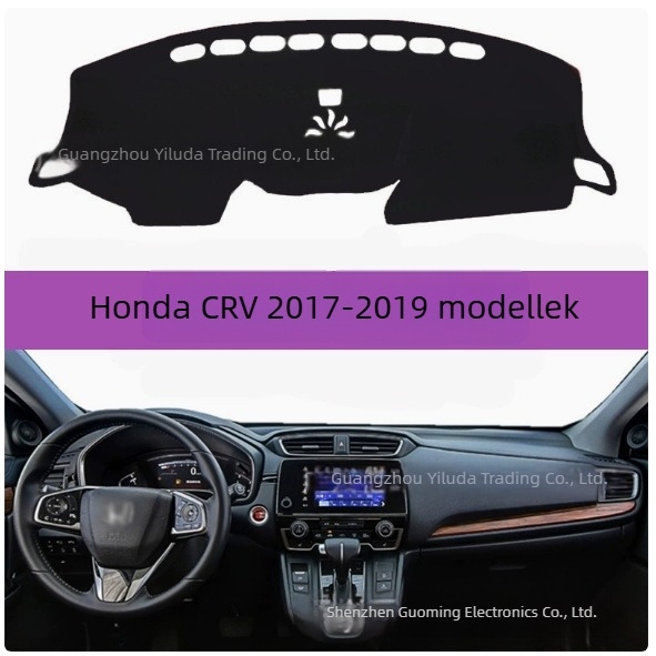 Yiluda velúr műszerfal-takaró Honda CR-V 2017–2021 – napvédő, hőszigetelés, testre szabható belső kiegészítő