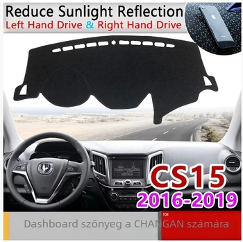 Changan CS15 2016-2019 műszerfal napvédő mat – napvédelem és hőszigetelés, központi konzol fedő, poliészter