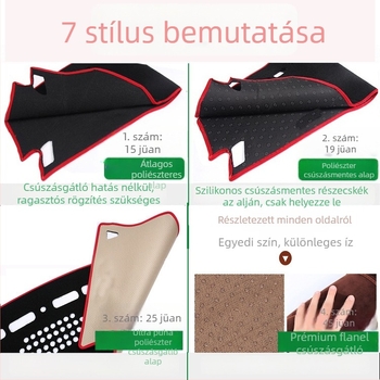 Minden évszakos járműspecifikus műszerfalvédő Ram Challengerhez (2015-2023), poliészter, testreszabható