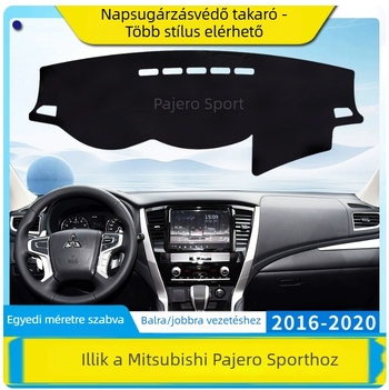 Műszerfalvédő matrac Mitsubishi Pajero Sport V93/V97/V73 – Anyag: PVC; Kompatibilitás: V93/V97/V73; Testreszabás nélkül