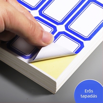 Haiboxin Öntapadós címkék, nem száradó ragasztó, modell A1-30, kézzel írt névtáblák
