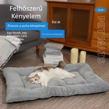 Állatfészek vászonból, meleget adó alvóhely macskáknak, beltéri használatra, North Tide márka