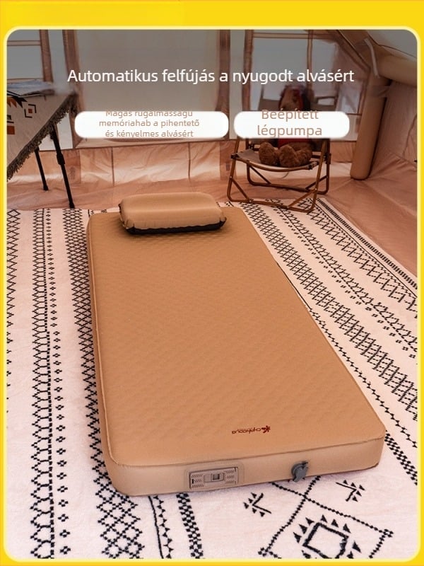 Chanodug/xiannuoduoji automatikusan felfújható kempingágy vastagított kialakítással, 150 kg teherbírású, felület kompozit anyagból
