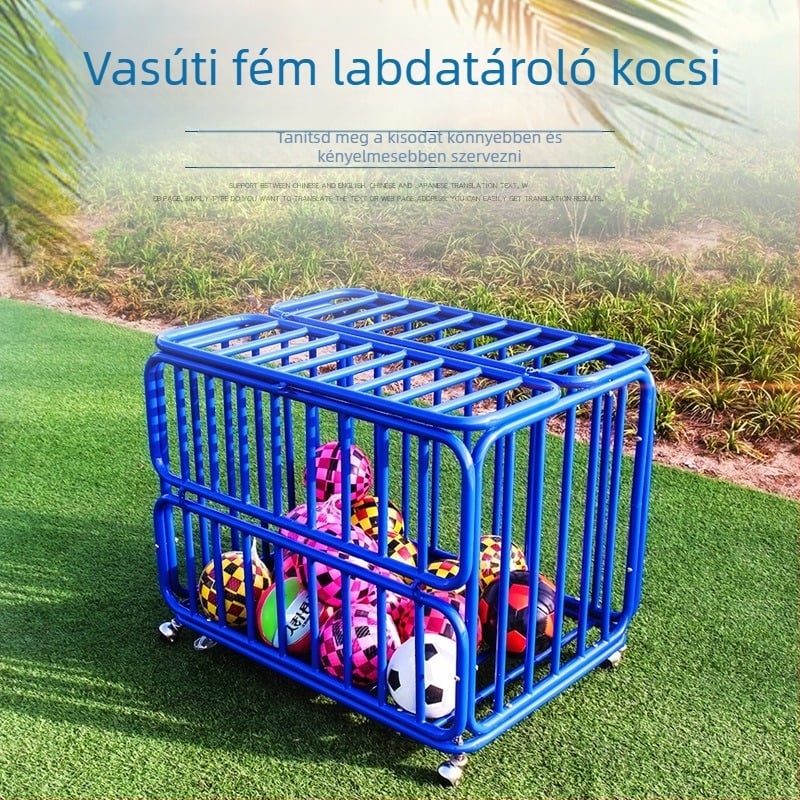 Baer kültéri rozsdamentes acél labdás tároló, kosárlabda és futball számára, modern minimalist design