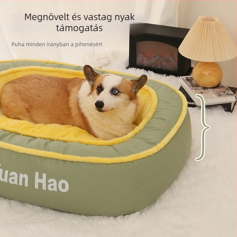 Macskafészek – plüss anyagból, levehető és mosható párna, egész évben meleg