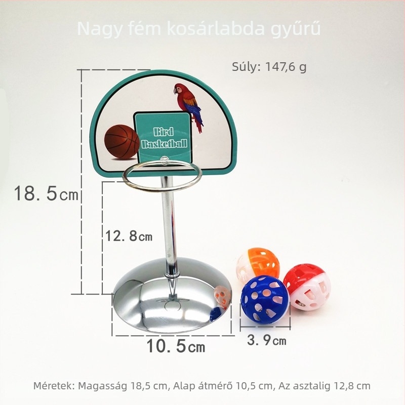 Papagájok tréningjáték fém kosárkerettel, Yixiang márka, papagájok számára