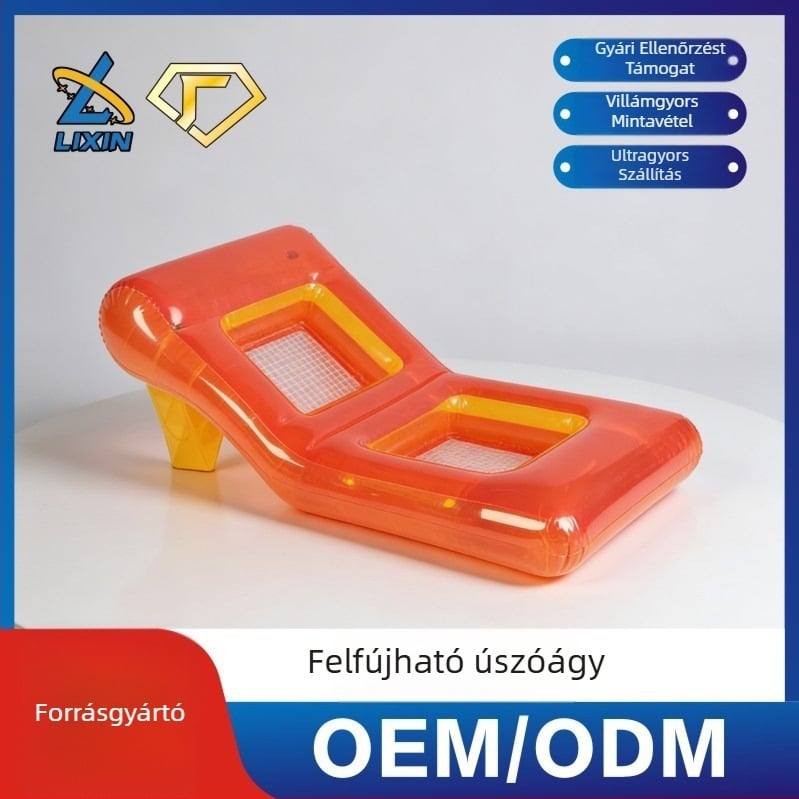 Egyedi, automatikusan felfújható kültéri babzsákkanapé, TPU konstrukció, hordozható összecsukható kivitel kempingezéshez és a strandra