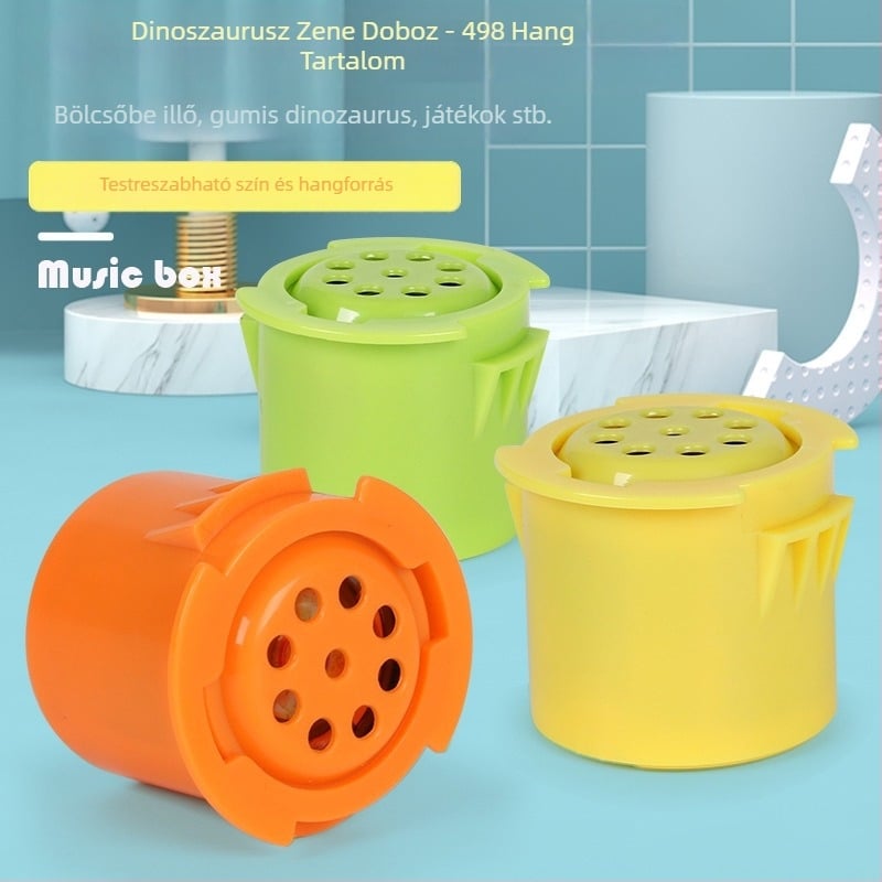 Ragdoll plüss baba dinó hangmodullal és zenei dobozzal